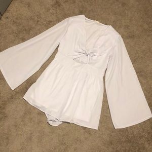 Chiffon, front Tie Romper